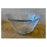 K - Vintage Holmegaard Petal Garni Glass Bowl - Denmark