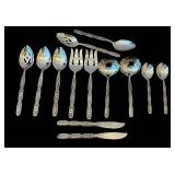 K - Oneida Raphael Cube Stainless Flatware - Vintage Serving Utensils (Lot of 11)