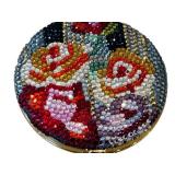 Judith Leiber Crystal-Embellished Floral Pattern Compact - Unused