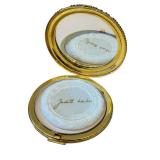 Judith Leiber Crystal-Embellished Floral Pattern Compact - Unused