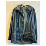 Giotti Leather Jacket 44 - Made in Italy Vintage Dark Gray