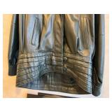 Giotti Leather Jacket 44 - Made in Italy Vintage Dark Gray