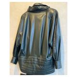 Giotti Leather Jacket 44 - Made in Italy Vintage Dark Gray