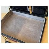 O - Amier Leather Attaché Case with Combination Lock