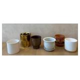 DR - Planters - Assorted 6-Pack, 4-6 in Tall, Ceramic/Metal/Terracotta