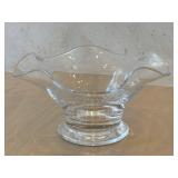 K - Vintage Orrefors Chanterelle Bowl - Ruffled Edge