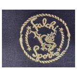 Falchi Sports Fanny Pack - Black Nylon Waist Bag with Gold Logo