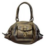 Salvatore Ferragamo Leather Shoulder Bag - Bronze Hobo