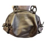 Salvatore Ferragamo Leather Shoulder Bag - Bronze Hobo