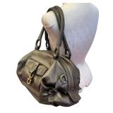 Salvatore Ferragamo Leather Shoulder Bag - Bronze Hobo