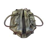Salvatore Ferragamo Leather Shoulder Bag - Bronze Hobo