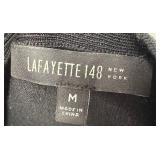 Lafayette 88 Black Sleeveless Top & Rosemunde Denmark-Designed Cardigan Beige with Black Polka Dots