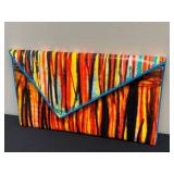 Kent Stetson Brushfire Handbag - Signed Interior, Handcrafted