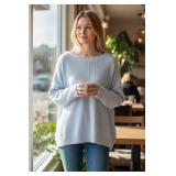 Vince Camuto Light Blue Knit Sweater - Size M