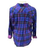 Beluva San Francisco Plaid Button-Down Shirt XL