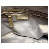 Michael Kors Metallic Taupe Leather Tote Bag - 3 Interior Pockets (Zip Pocket)