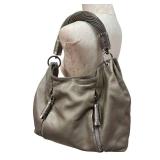 Michael Kors Metallic Taupe Leather Tote Bag - 3 Interior Pockets (Zip Pocket)