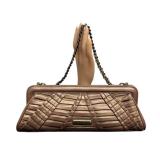 Isabella Fiore Gold-Tone Chain Clutch