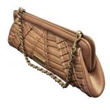 Isabella Fiore Gold-Tone Chain Clutch