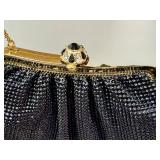 Whiting and Davis Beaded Evening Bag - Black