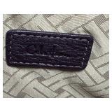 Cole Haan Purple Leather Wristlet - Woven Texture
