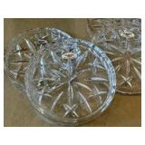 O - Gorham King Edward Crystal Coaster Set of 4 - Style No. C480