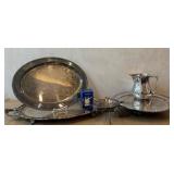 DR - Wilcox International Silver Co. Silver-Plate Platter Set