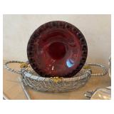 DR - Vintage Arthur Court Bunny Embossed Platter