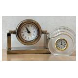 O - Two Collectible Desk Clocks