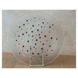 DR - Dansk Confetti Bubble Glass Platter