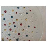 DR - Dansk Confetti Bubble Glass Platter