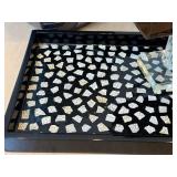 DR - Two Wastebaskets, Napkin Holder, Soap Holder and Decorative Tray