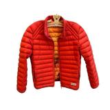 Pullin Création Française Red Puffer Jacket - Packable, Size M