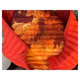 Pullin Création Française Red Puffer Jacket - Packable, Size M