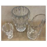 DR - Crystal Glass Vases (Lot of 3)