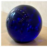 GR - Cobalt Blue Art Glass Sphere 6-Inch Diameter