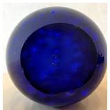 GR - Cobalt Blue Art Glass Sphere 6-Inch Diameter