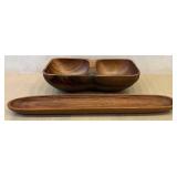 DR - Vintage Waikiki Woods Monkey Pod Hawaii - 3-Piece Serving Set