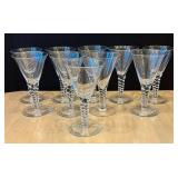 DR - Vintage Twisted Stem Crystal Stemware