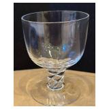 DR - 10 Vintage Cordial Glasses - Twisted Stemware