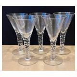DR - Twisted Vintage Stem Crystal Wine Glasses