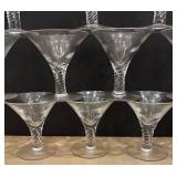 DR - 12 Vintage Martini Glasses