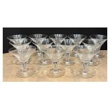 DR - 12 Vintage Martini Glasses