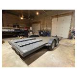 Tandem Axle Flatbed Equipment Trailer