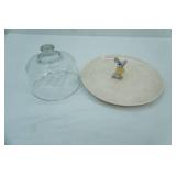 Glass Covered Plate with Mouse