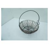 Wire Round Basket with handle,10" tall