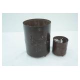 Metal (with glass inserts) Pinecone Candle Holders