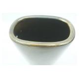 Tall Glazed Ceramic Vase. 5"x 7"x 10" tall