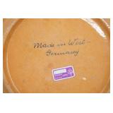 Hand-Turned, Hand-Painted MCM German Studio Pottery Wall Plate (Wilhelm Kagel?)