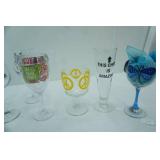 Stemmed Wine Glasses and Glass Mugs